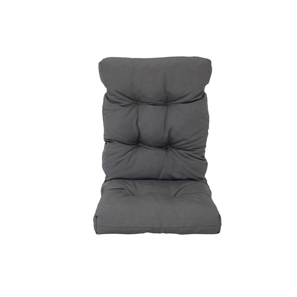 Bozanto Inc 1-piece Grey High Back Patio Chair Cushion