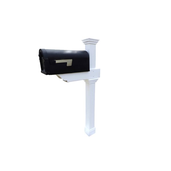 Zippity Outdoor Products Classica Vinyl Mailbox Post (56.5-in x 19-in)