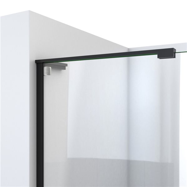 DreamLine MirageX 72in x 56in to 60in Frameless Bypass/Sliding Satin Black Shower Door SHDR