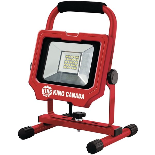 CRAFTSMAN 3000-Lumen LED Red Plug-in Portable Work Light in the Work Lights  department at