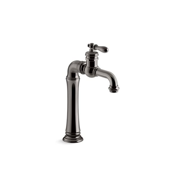 KOHLER Artifacts Gentleman's Vibrant Titanium Deck Mount Bar Sink