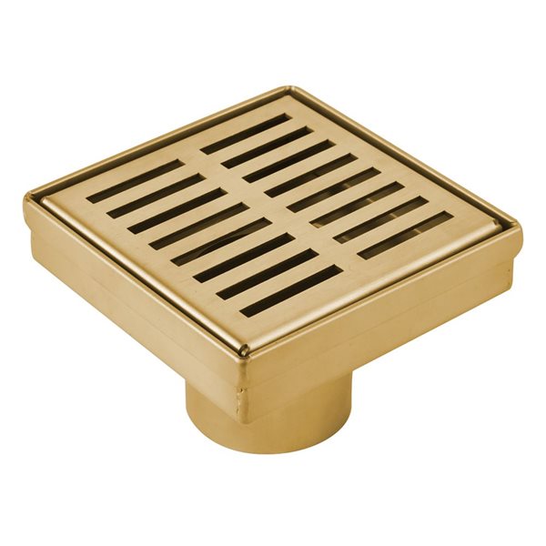 Drain De Douche Carr Grillag En Acier Inoxydable De Po De Long Luxury Drains Par Towo Or