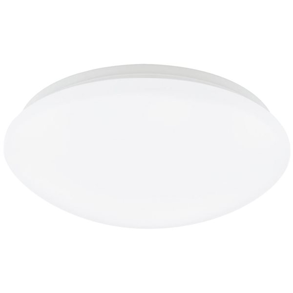 Plafonnier blanc avec abat-jour en acrylique blanc Giron par EGLO de 11,75 po