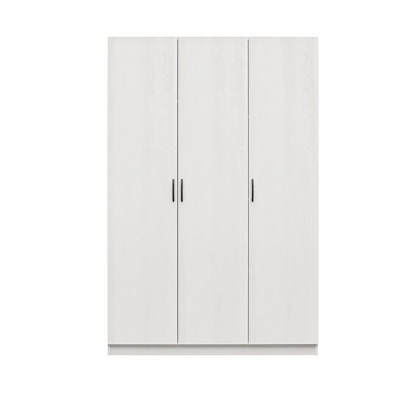 Ameriwood Home Ivory Oak 3Door Wardrobe RénoDépôt