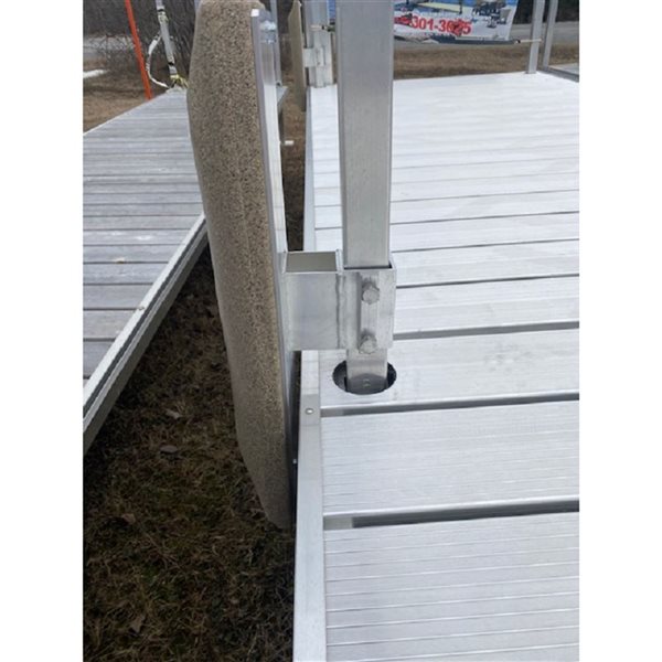 Dockmaster Sandstone Vertical Adjustable Square Outside Dock Leg Bumper