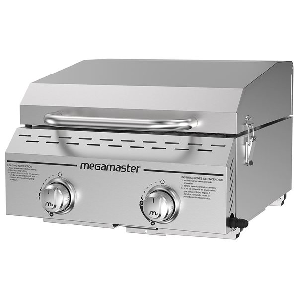 Nexgrill Stainless Steel 2-Burner Propane Gas Tabletop Grill 820-0033M