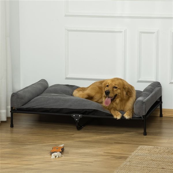 PawHut Grey Breathable Mesh Dog Bed D04235GY RénoDépôt
