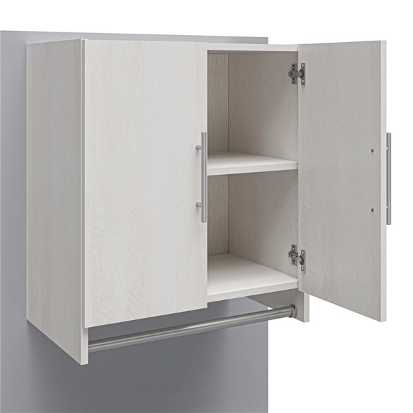 Armoire de rangement de cuisine Basicwise en bois blanc QI004411L