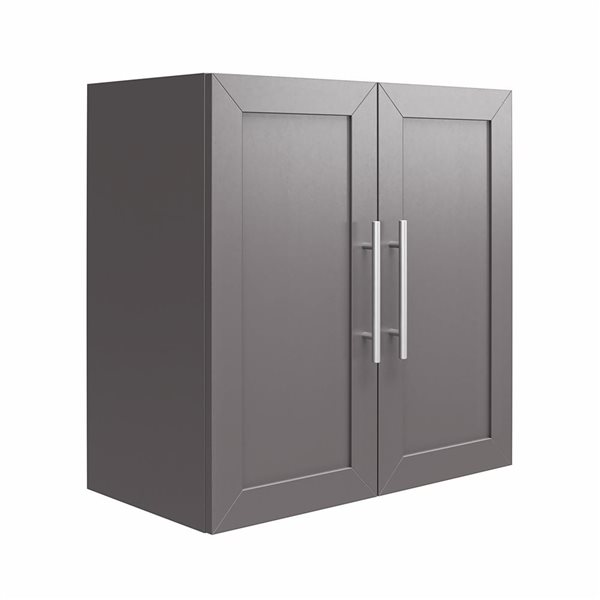 Systembuild Evolution Camberly 24 In Wood Composite Wall Mount Storage Cabinet Graphite Grey 2513408com Réno Dépôt