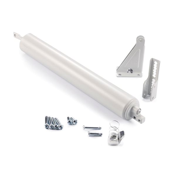 Ideal Security 10.5in White Adjustable Holdopen Pneumatic StormDoor