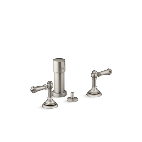 Kohler Artifacts Vibrant Brushed Nickel Vertical Spray Bidet Faucet 72765 4 Bn Réno Dépôt 7535