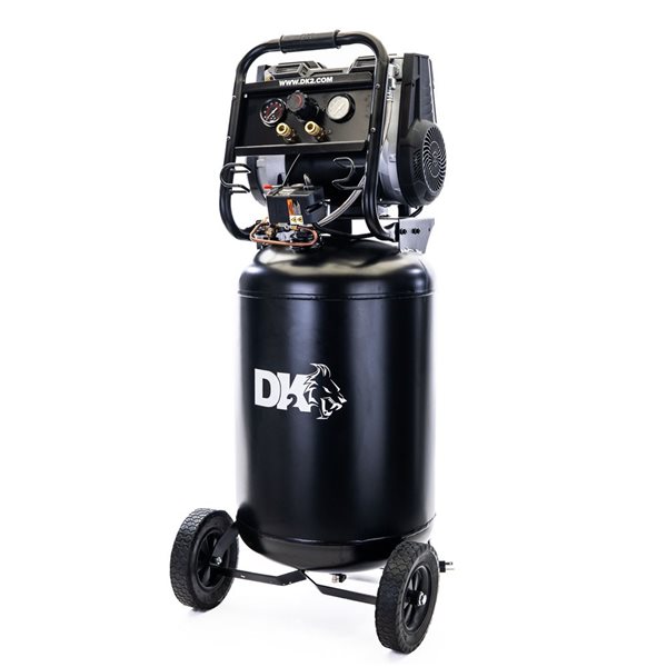 DK2 AC04G 4 gal. 125 PSI Portable Silent Electric Air Compressor