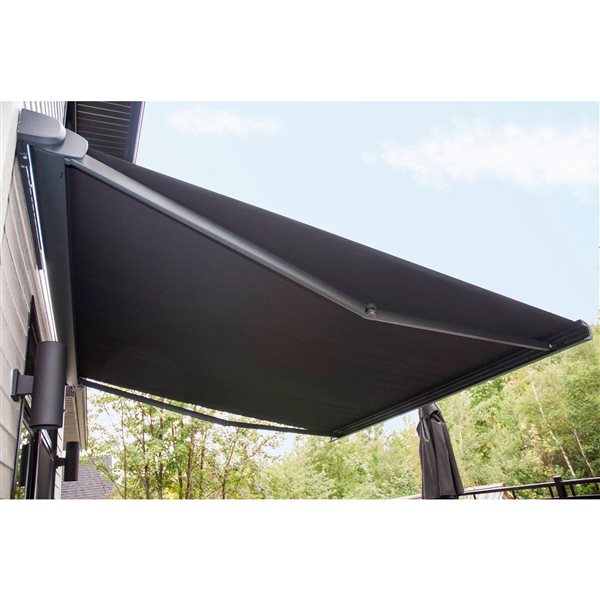 AUVENTS MULTIPLES Multiple Awnings Brasilia Slim 14-ft White Wall ...