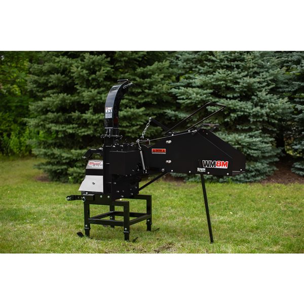 DK2 WoodMaxx WM-8M 8-in Steel PTO Wood Chipper With Mechanical Feed ...