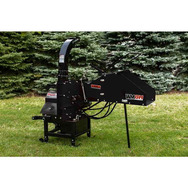 DK2 WoodMaxx WM8H 8in Steel PTO Wood Chipper with Hydraulic Feed