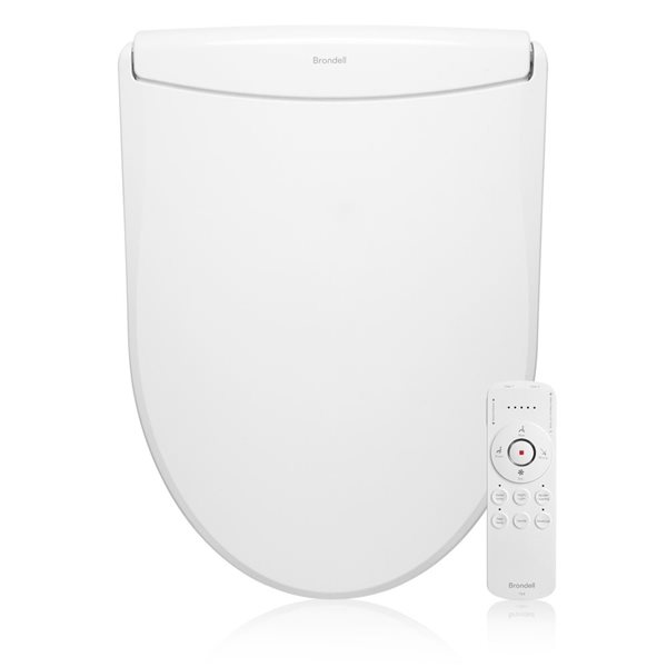 Brondell Swash Thinline T44 White Elongated Luxury Bidet Toilet Seat