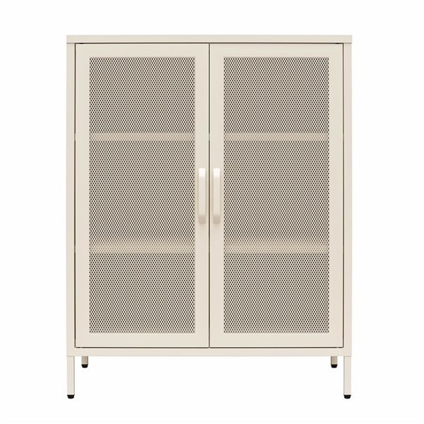 NOVOGRATZ Novogratz Channing 2 Door Accent Cabinet-Mesh Metal Locker ...