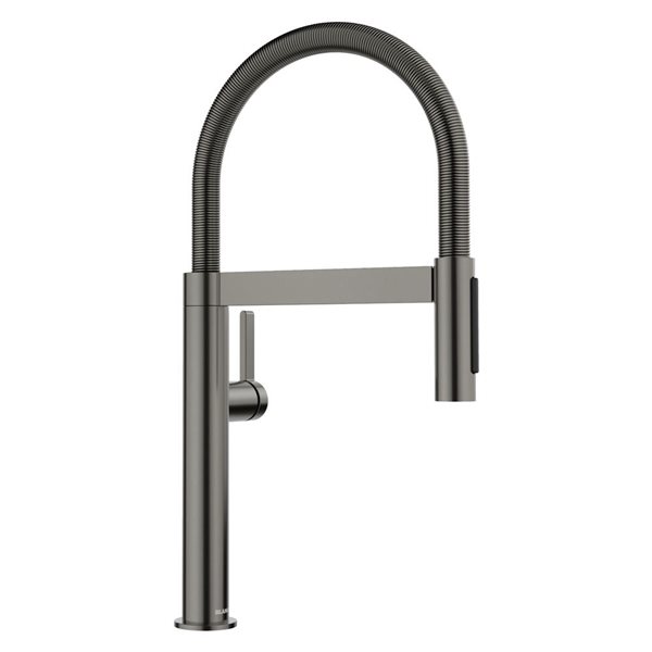 BLANCO Culina II Mini Semi-Pro Pull Down Kitchen Faucet - Satin Dark ...